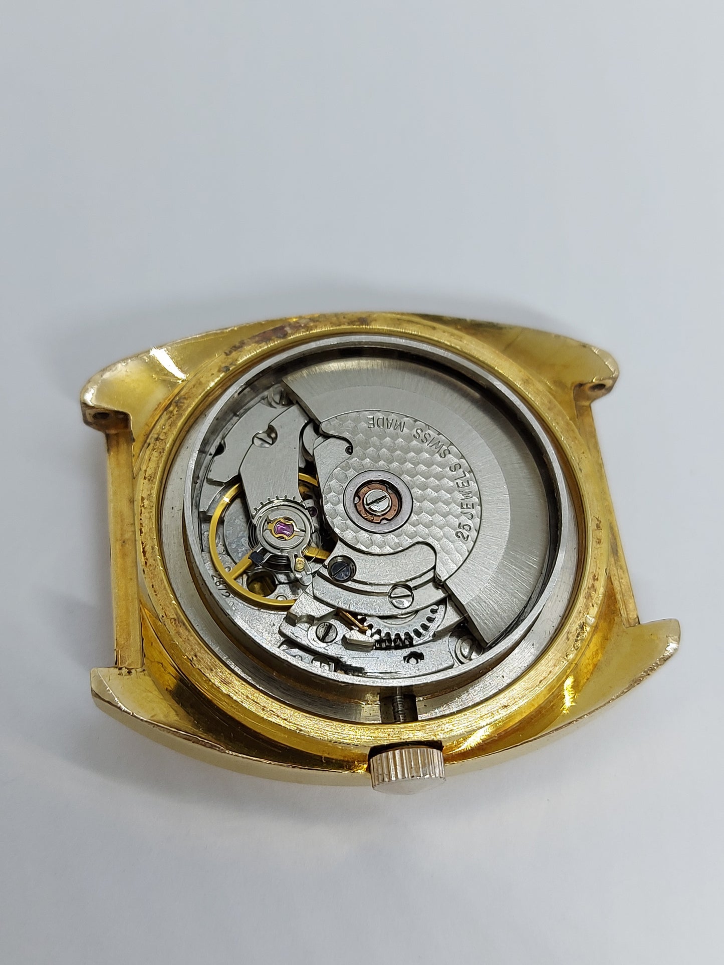 Vintage 1970 Glycin Automatic UAE Air Force Logo Men's Watch.