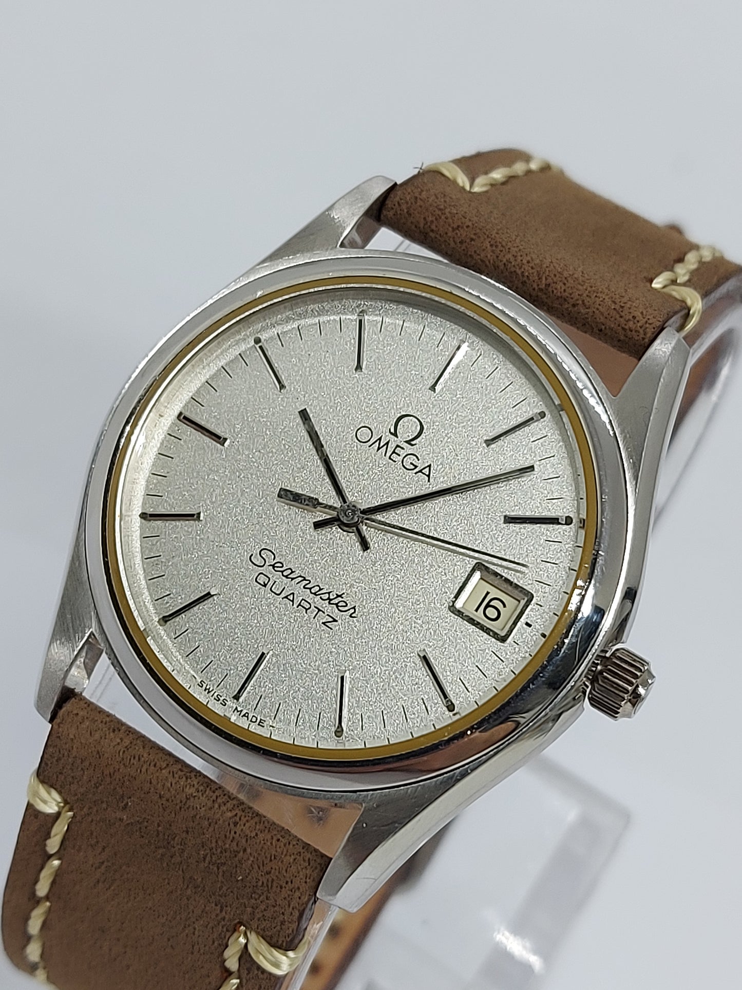 Vintage 1970 Omega Seamaster Quartz 1342 - 196.0190 Swiss Made Men's watch.