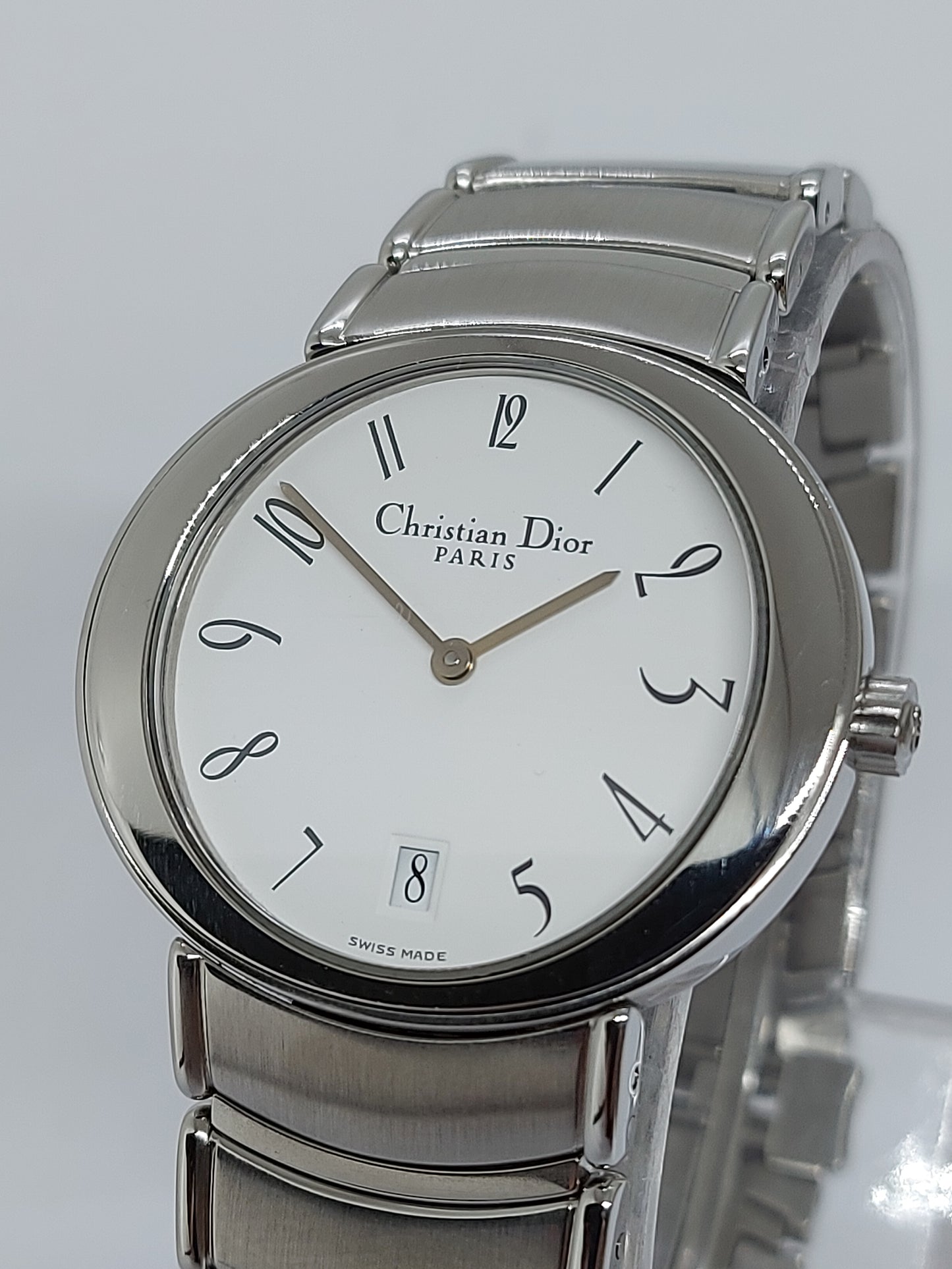 Vintage 1990 Christian Dior Quartz D77-100 Men's Watch Swiss Made.