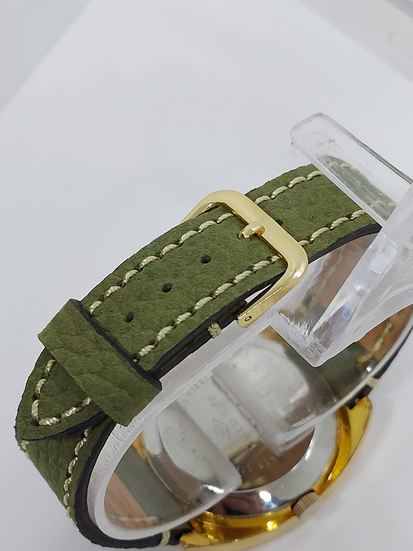 Vintage 1970 Glycin Automatic UAE Air Force Logo Men's Watch.