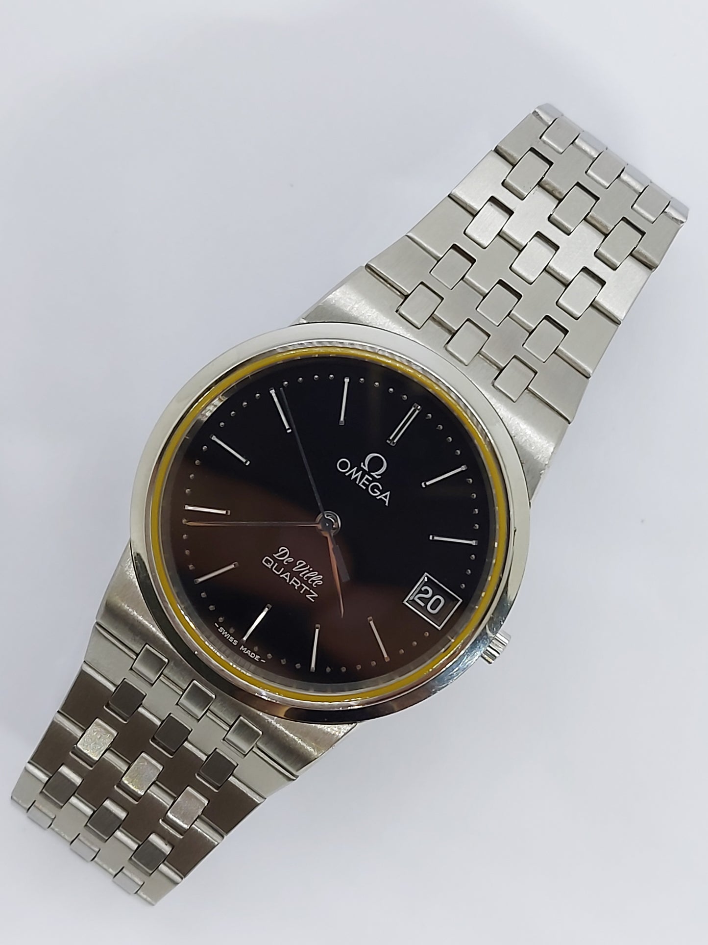 Vintage 1978 Omega DeVille 196.0159 Quartz 1332 Men's Watch Swiss.