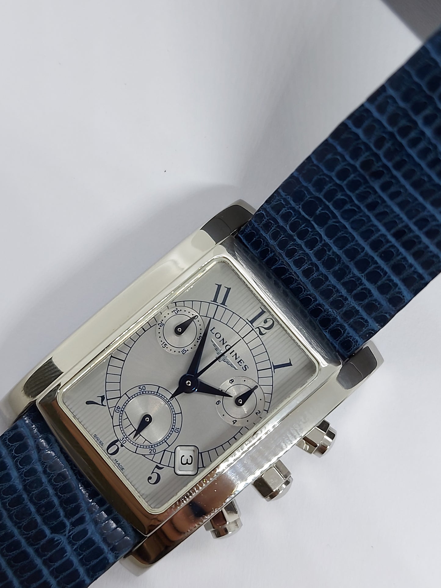 Vintage 2000 Longines Dolce Vita Chronograph XL Ref. L5.656.4 Men’s Watch With Box.