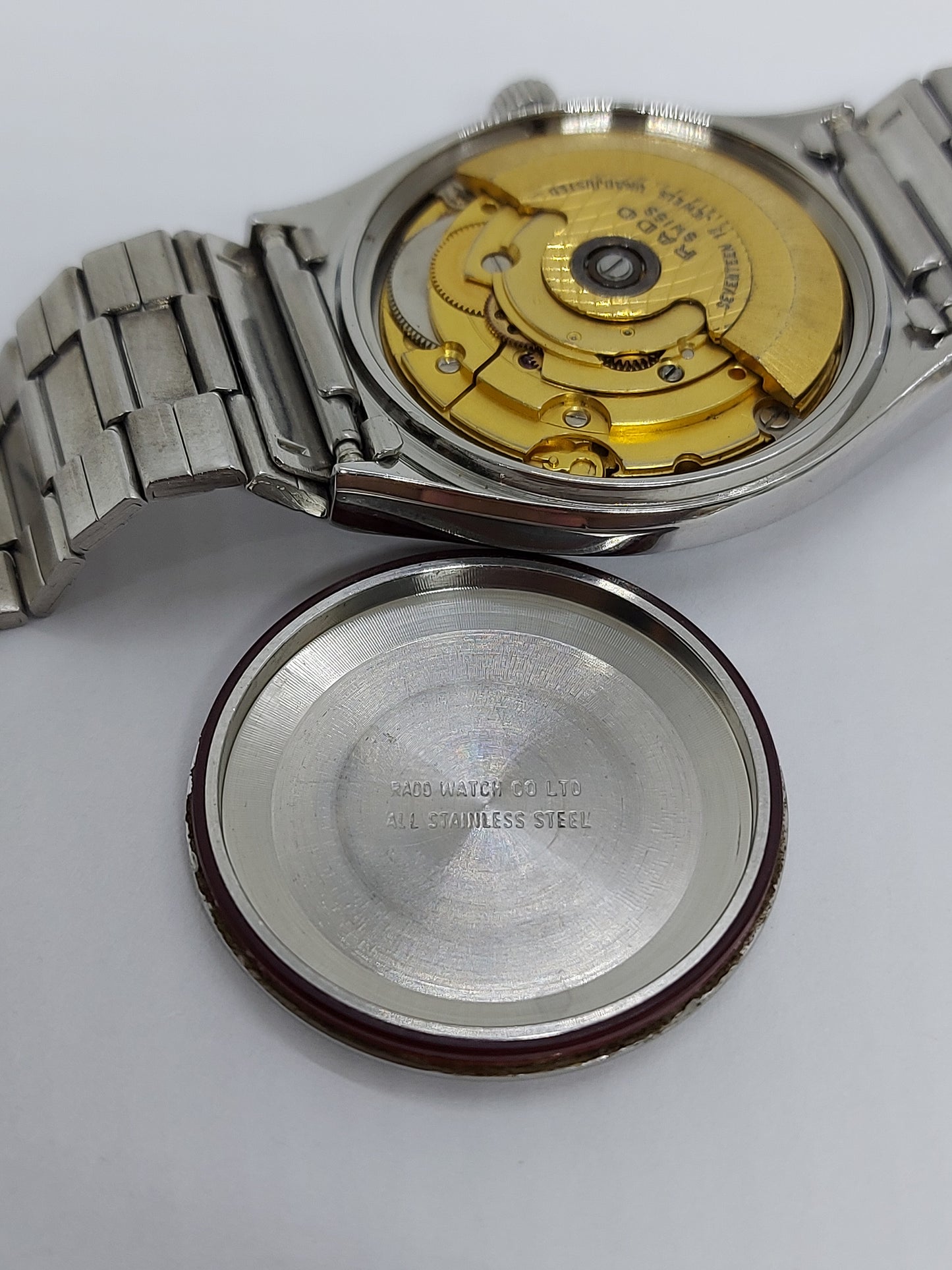 Vintage 1980 Rado Saudi Armed Forces Automatic Day Date Men's Watch.
