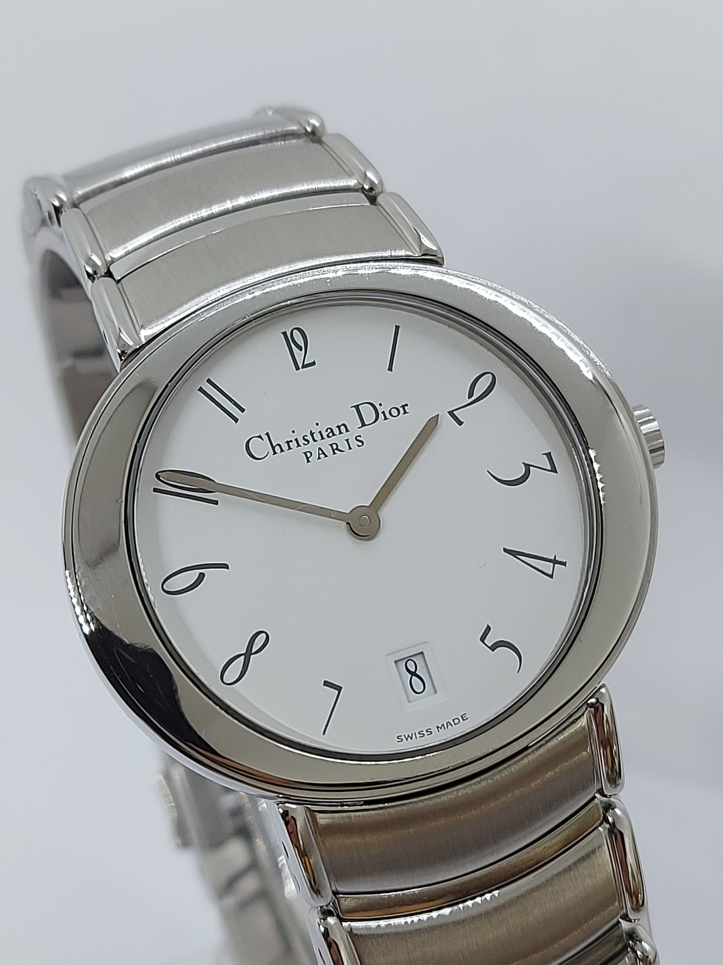 Vintage 1990 Christian Dior Quartz D77-100 Men's Watch Swiss Made.