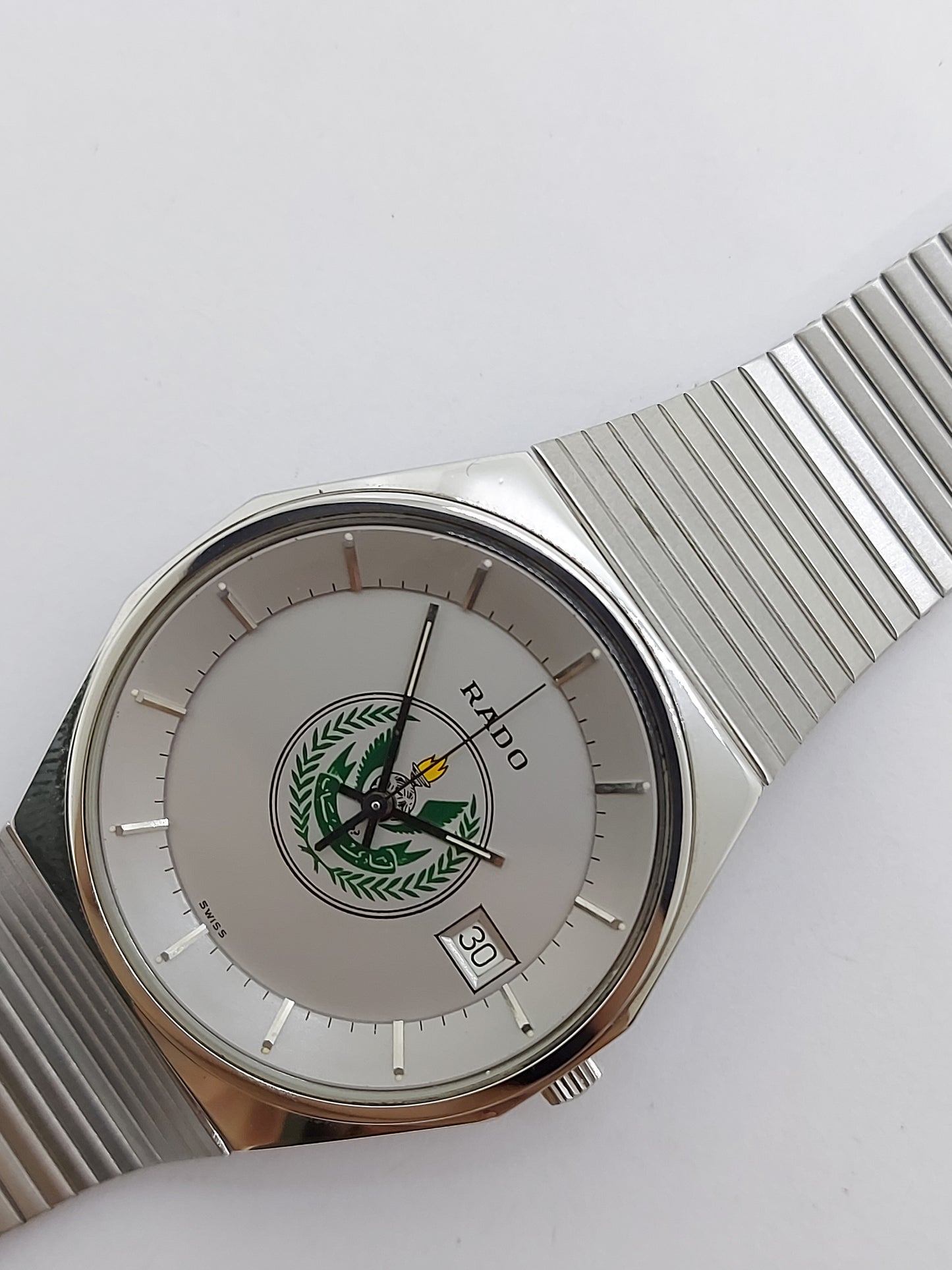 Vintage 1980 Rado Al Shabab Al Arabi Club, Dubai Date Men's Watch.