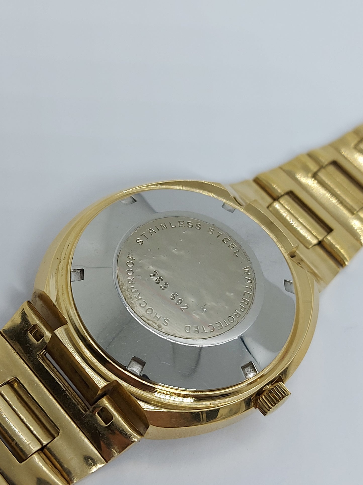 NOS 1980 Zodiac Automatic Cat Eye 763.692 Men's Watch Swiss Made.