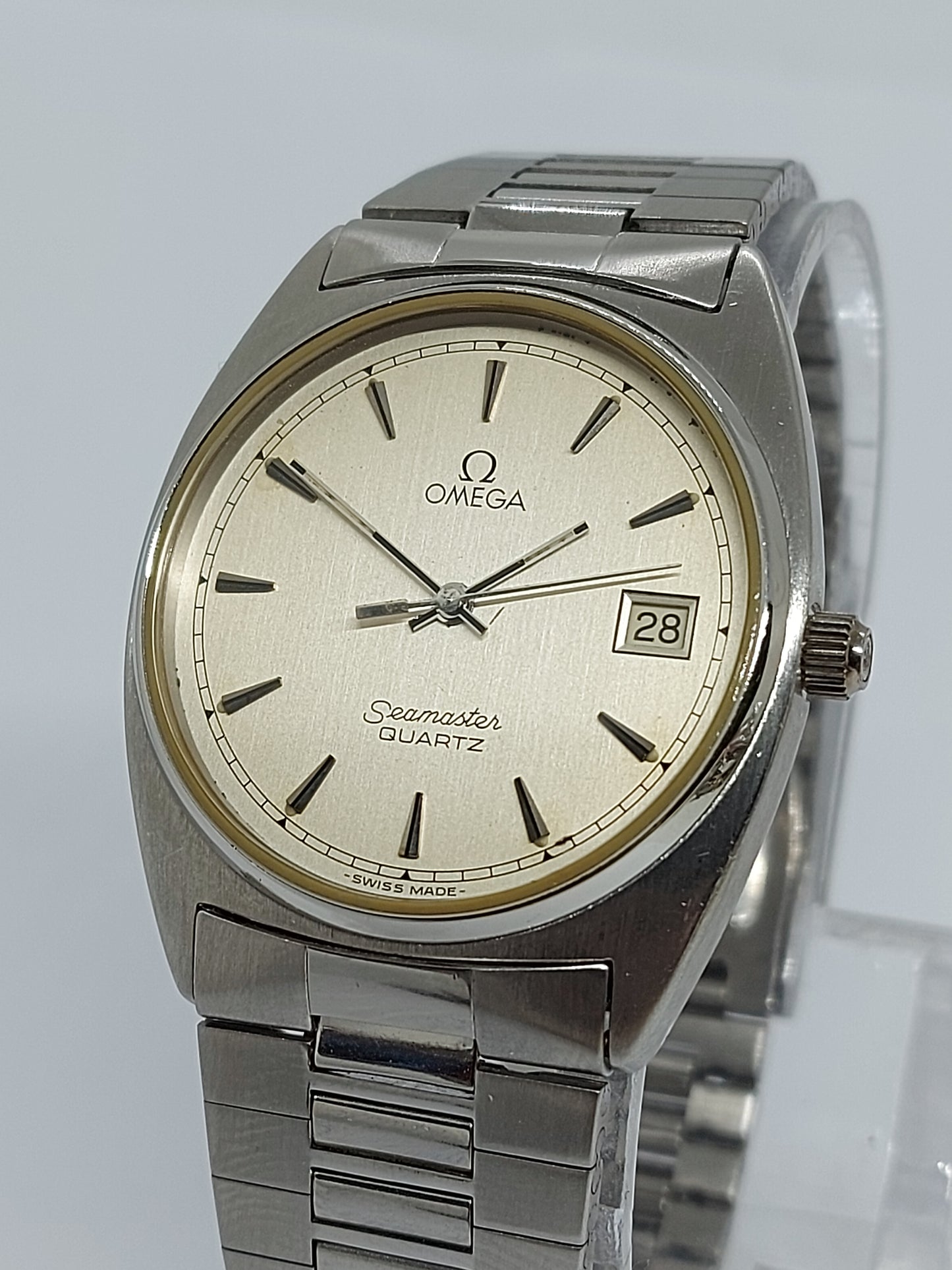 Vintage 1978 Omega Seamaster Quartz 1342 Ref 196.0186 Men's Watch Swiss Made.