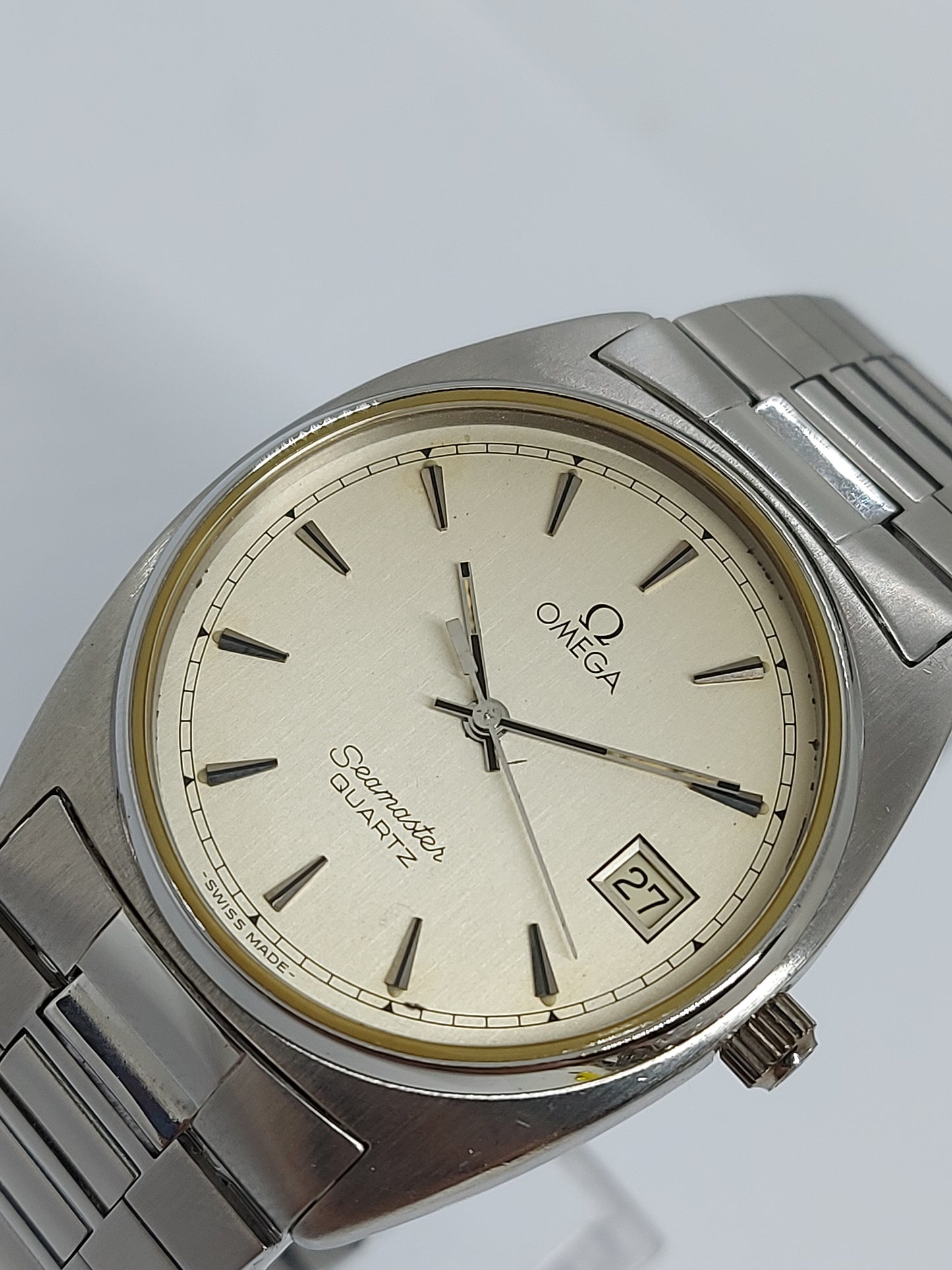 Vintage 1978 Omega Seamaster Quartz 1342 Ref 196.0186 Men's Watch Swiss Made.