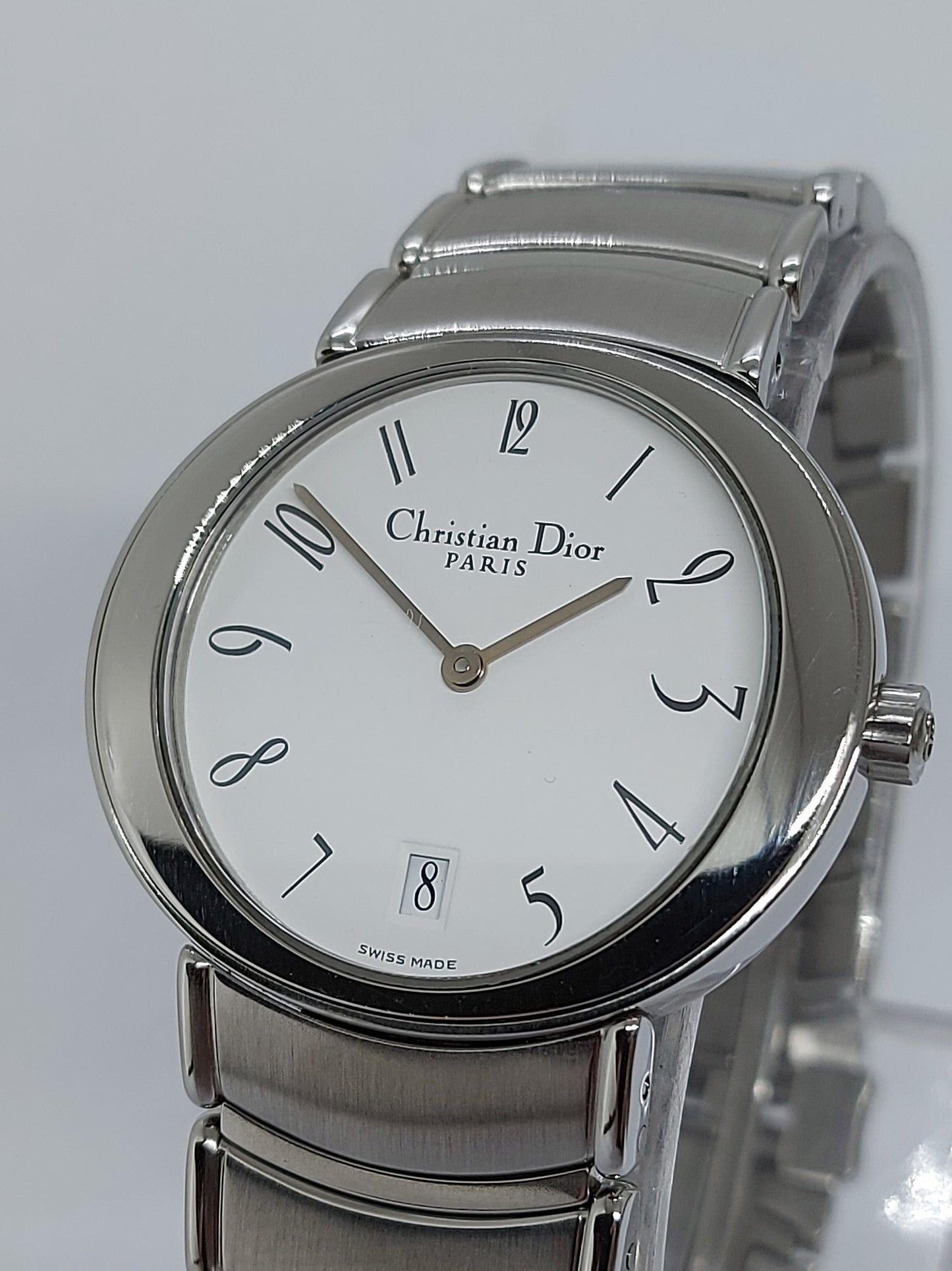 Vintage 1990 Christian Dior Quartz D77-100 Men's Watch Swiss Made.