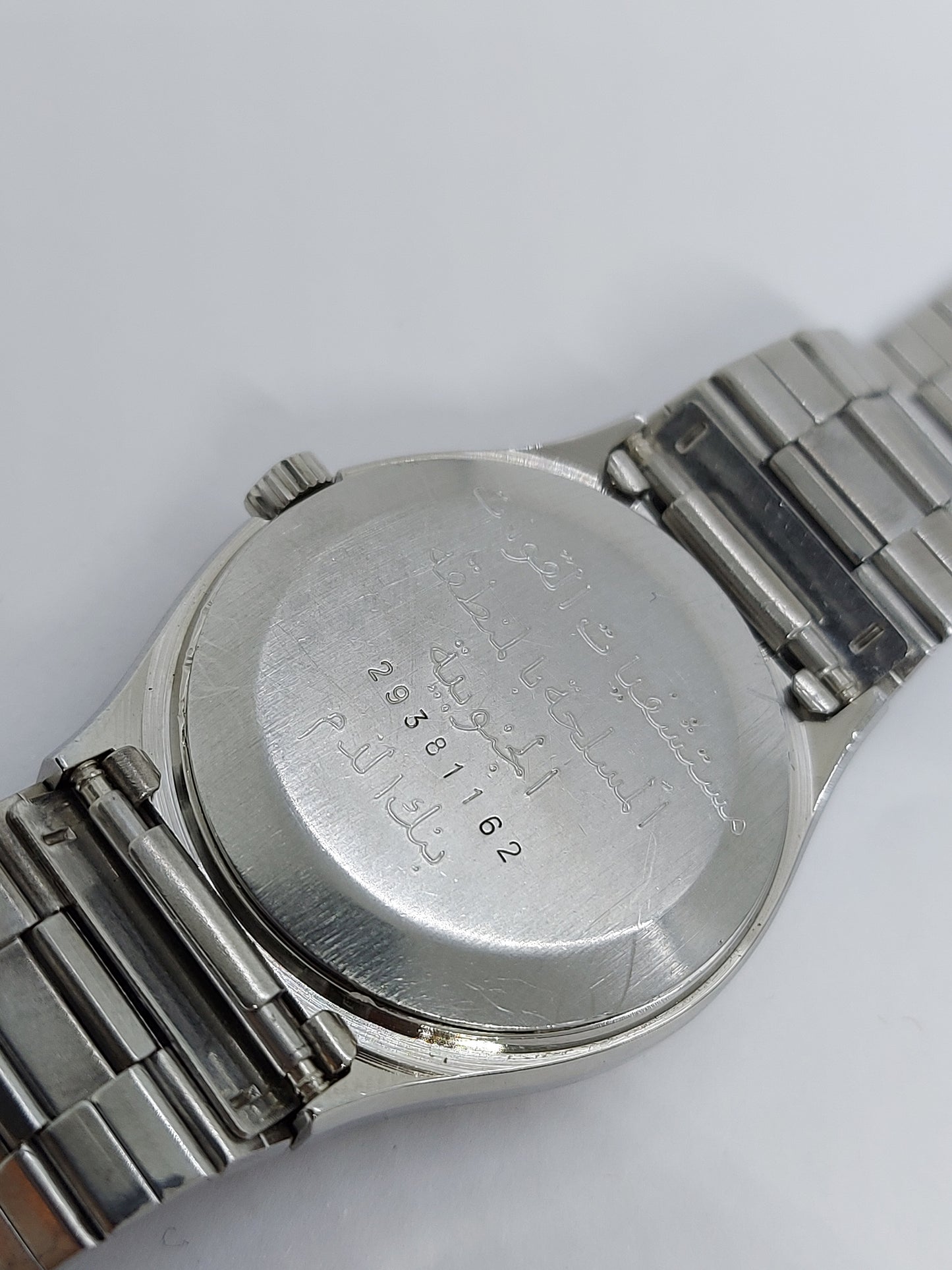 Vintage 1980 Rado Saudi Armed Forces Automatic Day Date Men's Watch.