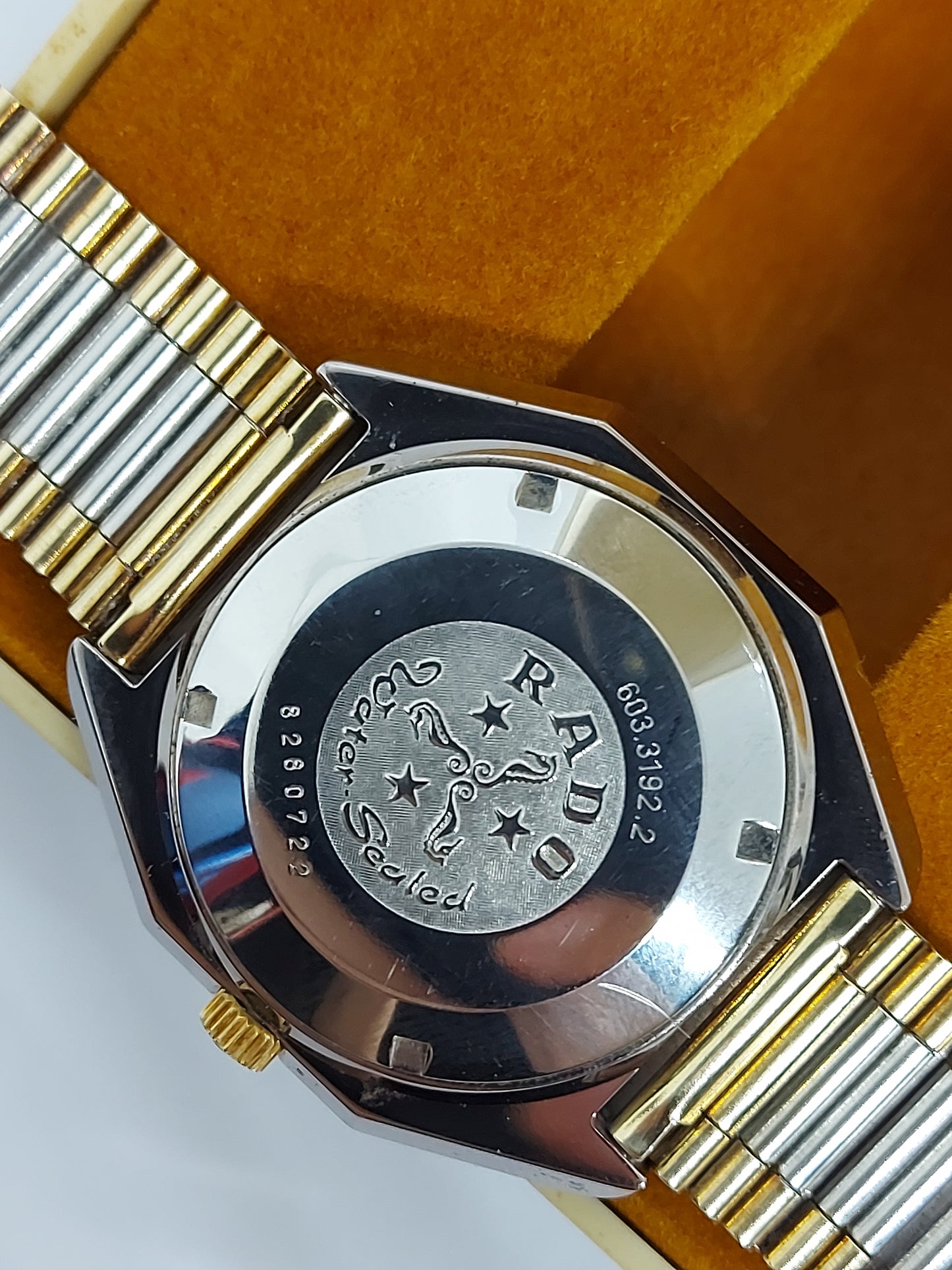 NOS 1980 Rado Golden City Automatic 606.3192.2 Men's Watch Swiss Made.