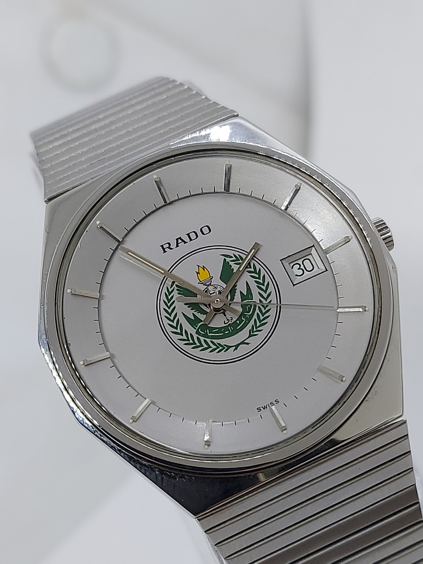 Vintage 1980 Rado Al Shabab Al Arabi Club, Dubai Date Men's Watch.