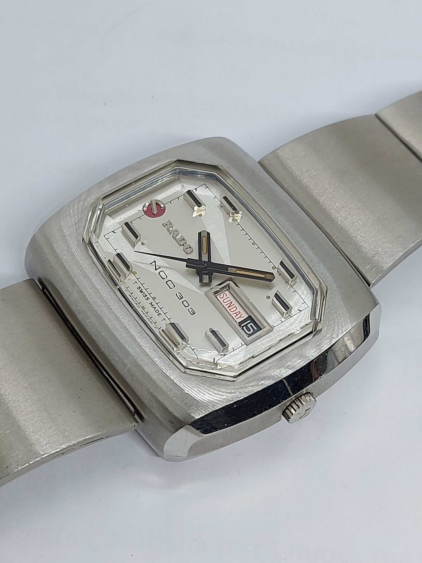 Vintage 1970 NOS Rado NCC 303 Automatic 11922 Men’s Watch Swiss.